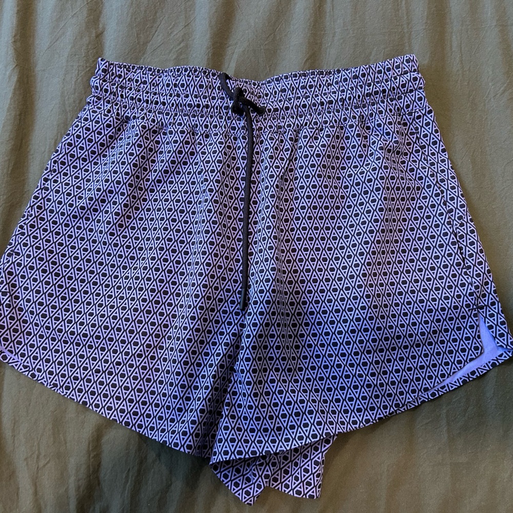Athleta Purple Geometric Women's shorts